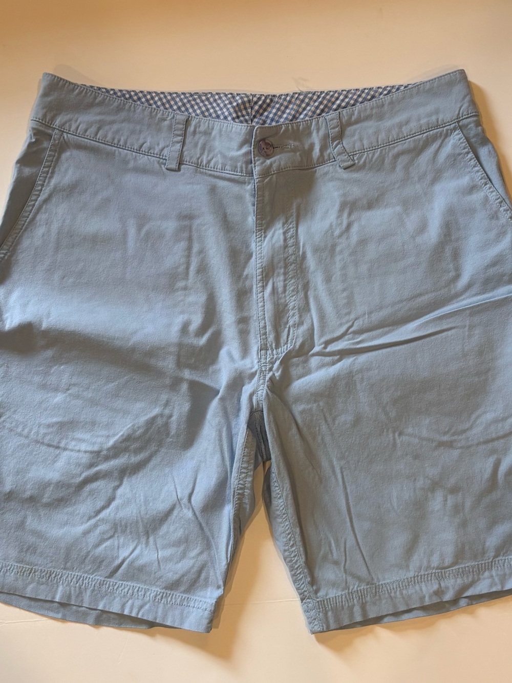 Tasc Performance Men's Light Blue Flat Front Shorts Size 34